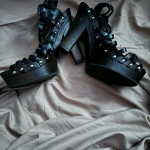 Studded heels